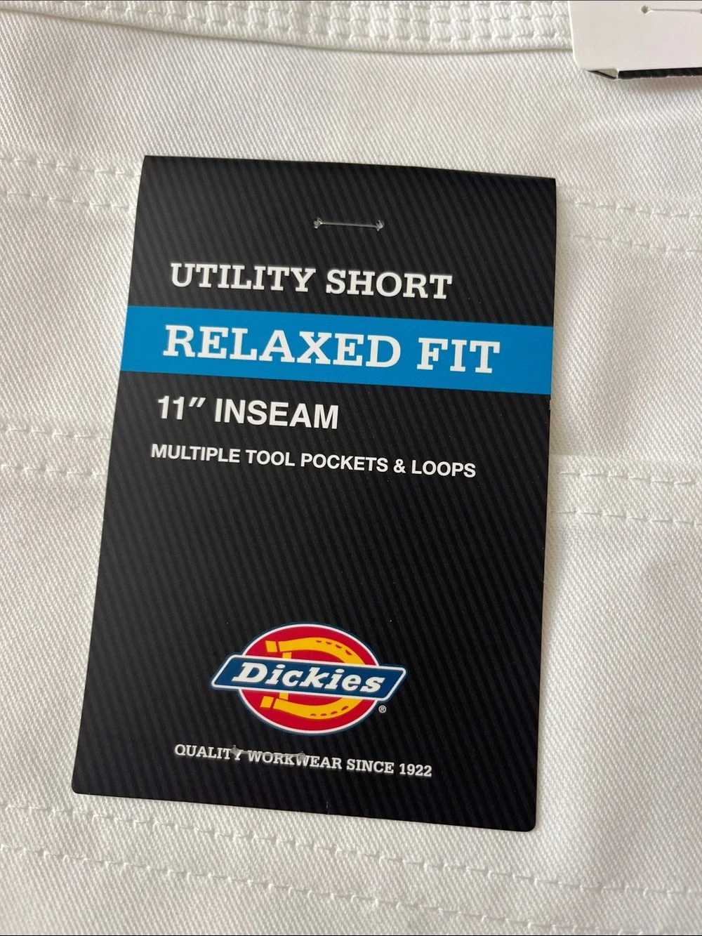 NWT Dickies Men’s Relaxed Fit Utility Shorts White Size 40